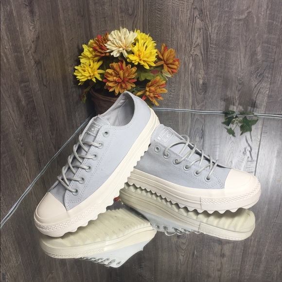 🌺 Converse Ctas Lift Ripple Canvas OX Pale Grey W - Picture 8 of 8